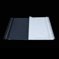 Sac à fermeture éclair écologique en PE-BD personnalisé pochette debout en plastique transparent recyclé pour vêtements bijoux emballage conception à fermeture éclair