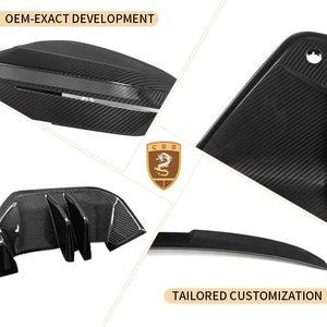 Kit de cuerpo de fibra de carbono seco estilo MP para <span class=keywords><strong>BMW5</strong></span> Series G60 G68 2024 modelo coche labio delantero difusor trasero faldones laterales alerón de maletero - Product Image 4