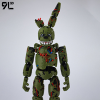 9L3D 打印塑料 FNAF 菲利普·法兹伯的披萨弹簧陷阱动作玩偶动漫模型 Lucky13 Dummy13 Titan13 摆件礼品