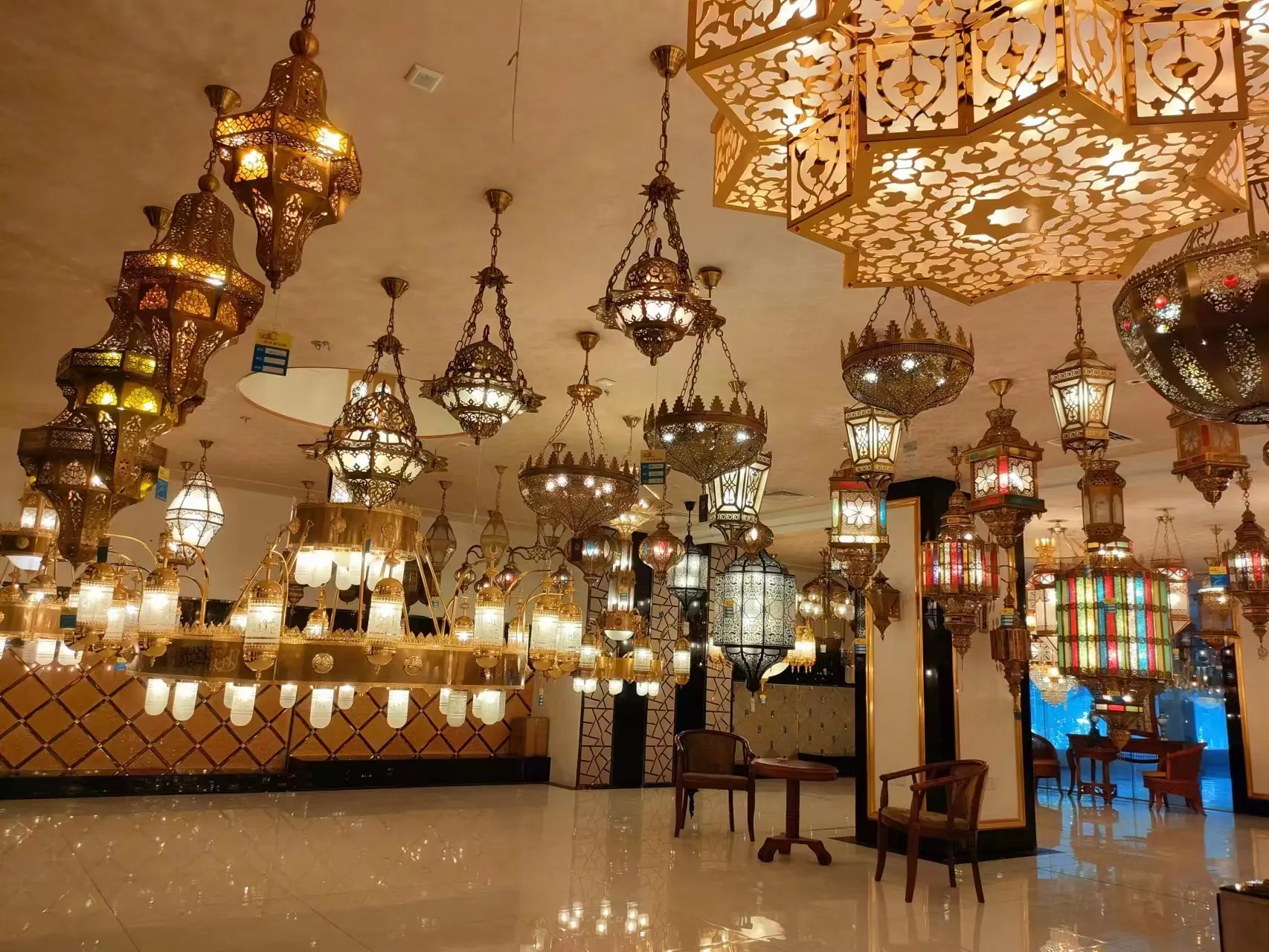 Fas islam avizeler özelleştirme cami lamba asılı ışıkları namaz salonu avize