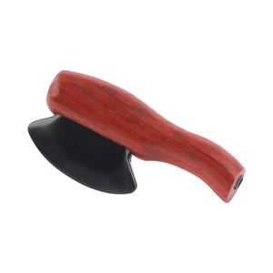 Electrotérmico Bian Stone Gua Sha Herramienta Masaje corporal Dispositivo de moxibustión Mango de madera Bian Stone Meridian <span class=keywords><strong>Massage</strong></span> Board - Product Image 1