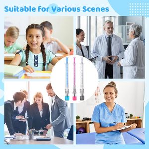 Stylo Gel Créatif et Amusant en Forme de Seringue, Nouveau Stylo Gel Anti-Stress Idéal pour les Infirmières, les Médecins et les Étudiants, Pratique et Fluide - Product Image 5