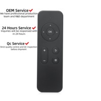 Télécommande RF/BLE noire à 9 boutons de qualité supérieure, code fixe/rolling, en métal et plastique, pour projecteurs et systèmes VOD