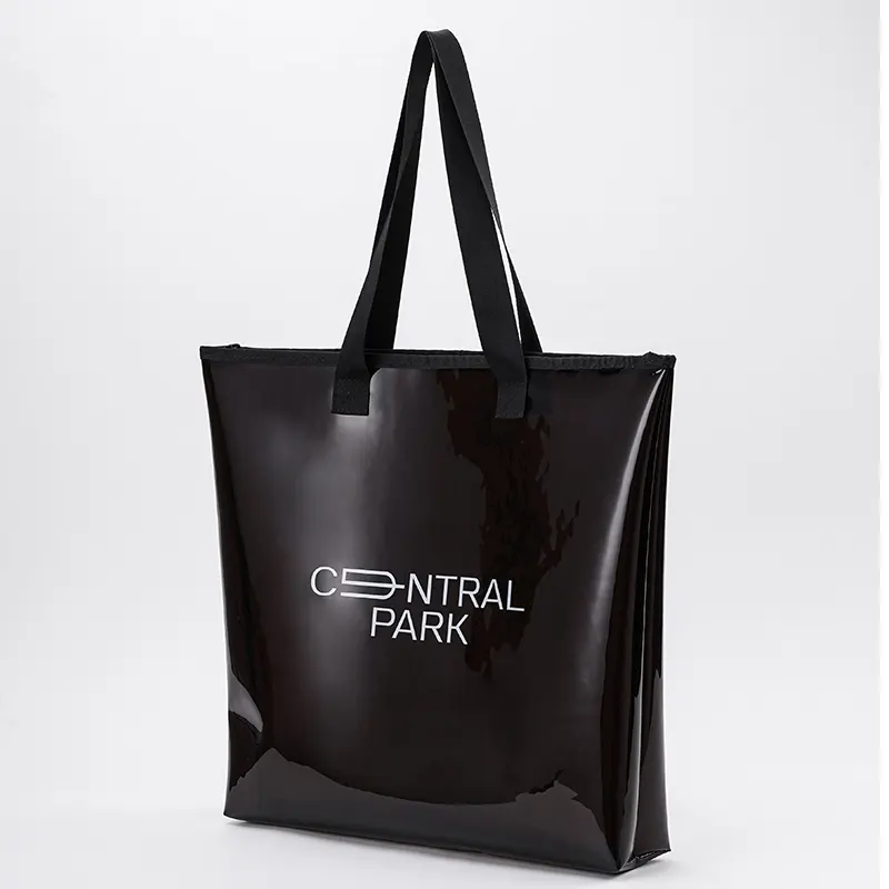 customized pvc tote shopping bag with printed logo