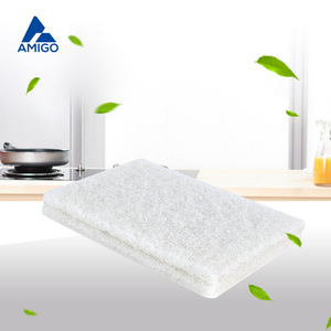 Éponge de cuisine Amigo, rectangulaire, blanche, double face, pour nettoyer les casseroles et les ustensiles - Product Image 1