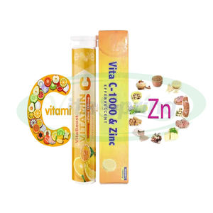VitaSpring OEM Vitamin c Dissolvable <span class=keywords><strong>tablet</strong></span> <span class=keywords><strong>Zinc</strong></span> terbaik suplemen pemutih kulit pil 1000mg Vitamin c Effervescent <span class=keywords><strong>tablet</strong></span> - Product Image 1