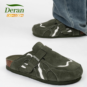 DERAN Zoccoli Unisex Personalizzati dal Produttore Stile <span class=keywords><strong>Birkenstock</strong></span> in Sughero Antiscivolo di Alta Qualità in Vera Pelle con Supporto Plantare da <span class=keywords><strong>Donna</strong></span> - Product Image 1