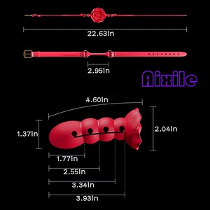 Dildo de Profundidad Ajustable con Forma de Rosa, Mordaza de Bola de Boca Abierta, Juguetes <span class=keywords><strong>Sexuales</strong></span> Fetichistas SM para Mujeres y Hombres, Juguetes <span class=keywords><strong>Sexuales</strong></span> para Adultos, Juguetes de Restricción BDSM - Product Image 3