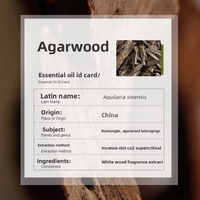 Huile Essentielle d'Agarwood 100% Pure Biologique de Chine en Gros 500ml, Huile de Massage Aromathérapie Supercritique CO2 pour Soins de la Peau et Parfums