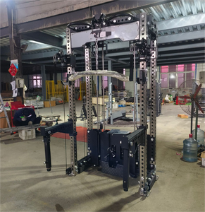 Equipo de Fitness de Alta Resistencia, Jaulas de Potencia de 4 Postes, Soportes para Sentadillas con Sistema de <span class=keywords><strong>Poleas</strong></span> con Peso Integrado - Resistente para Gimnasios Comerciales - Product Image 5