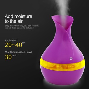 Humidificateur d'aromathérapie en forme de pétale, alimenté par USB, réservoir d'eau de 0,5 L avec veilleuse pour la maison, le bureau et la voiture - Product Image 4