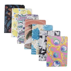 Cartera de piel sintética estampada para tarjetas, pasaportes y documentos, con bloqueo RFID, 5 compartimentos gruesos de 50 mm, sin cierre. - Product Image 2