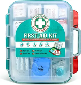 High Quality Wholesale Customized Medical Equipment PP First Aid Box First Aid Kit First Aid Supplies For Home Outdoor Office