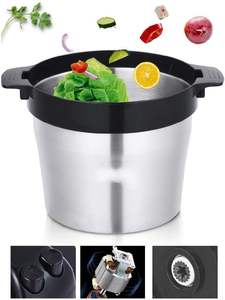 Hachoir à viande portable pour la maison, robot culinaire multifonctionnel, mixeur à fruits, hachoir à viande en acier inoxydable de grande taille - Product Image 6