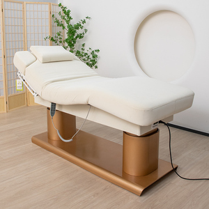 BUJUE Meubles de salon de luxe Table de lit électrique de massage de beauté cosmétique du visage en or blanc - Product Image 6