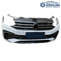 Para Volkswagen Tiguan R-Line, viene con parachoques completo con rejilla, faros LED, ventiladores, radiador, componentes delanteros, kit de carrocería