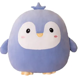 40cm süper sevimli penguen domuz yengeç geyik tavşan ayı Squishy Anime peluş hayvan Kawaii yumuşak yastık çocuklar için erkek kız