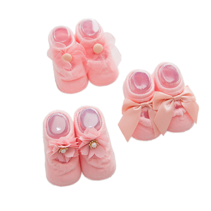 Groothandel Kinder Koreaanse Stijl Kant Strik Gat Sokken 3 Paar Dun Gesneden Baby Boot Sokken Katoen Voor Kinderen - Product Image 6