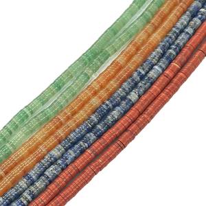 Cuentas de piedra de ágata de cristal Natural Heishi de 6X1mm, cuentas espaciadoras de Aventurina, cuentas de piedras preciosas con forma de neumático de disco de joyería DIY - Product Image 4