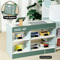 Jouets en bois interactifs pour enfants : Caisse de supermarché de simulation, stand de jeu de rôle, jouets moulés sous pression violet 124 4-12M