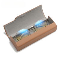 Étui à lunettes portable pour femmes, haut de gamme, simple, résistant à la pression, léger, tendance, étui pour lunettes de myopie, boîte de rangement