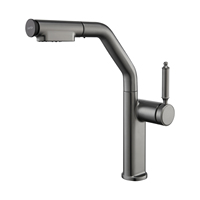Robinet multifonctionnel pressurisé rotatif extractible série Candy pour balcon, buanderie, piscine, évier de cuisine, eau chaude et froide