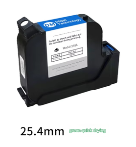 Cartouche d'encre à solvant haute adhérence de 12,7 mm et 25,4 mm compatible avec les imprimantes à jet d'encre universelles, emballée dans des flacons en verre - Product Image 6