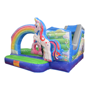 Château gonflable <span class=keywords><strong>licorne</strong></span> personnalisable pour enfants pour les célébrations d'<span class=keywords><strong>anniversaire</strong></span> de divertissement en plein air ou les locations commerciales - Product Image 1