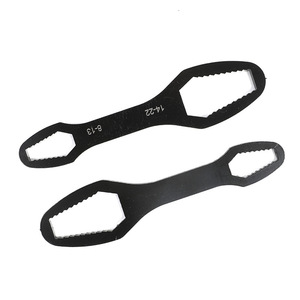 Llave de boca doble de 8-22 mm, hexagonal, métrica, de acero industrial, con mordaza dentada - Product Image 2