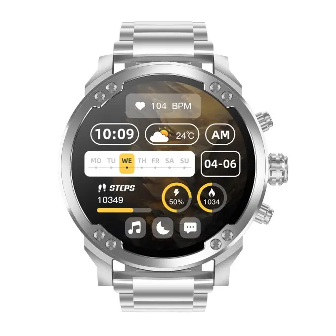 2024 Nieuwe 900Mah Grote Batterij Outdoor Sport Slimme Horloges Bt Bellen Smartwatch Voor Het Leven Waterdicht Smart Horloge Voor Mannen
