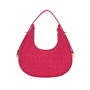 Bolso de mano occidental simple de moda Retro para mujer 2024 Otoño Invierno nuevo Joker coreano fieltro Lindo bolso de tela para niñas y mujeres