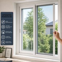 Fenêtre coulissante en PVC blanc de haute qualité pour la rénovation de cuisine, livraison directe d'usine