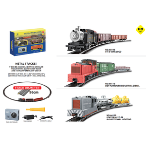 Locomotora de Vapor Estadounidense 040 de Metal a Escala 1:87, Juego de Actualización Fundido a Presión con Vías y Colección de Trenes <span class=keywords><strong>Santa</strong></span> <span class=keywords><strong>Fe</strong></span> - Product Image 1