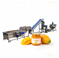 Productielijn voor het maken van jam, inclusief ketel, kook-, meng-, vul- en afsluitmachine, voedselverwerkingsmachines fabriek