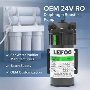 LEFOO Low Noise OEM 600G 3600ml/min RO <strong>Diaphragm</strong> Booster <strong>Pump</strong> for Home Water Pressure Large Flow 36vDC Water Purifier <strong>Pump</strong> - Product Image 1