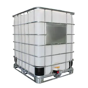 Chinese Supplier 1000liter Ibc Plastic Container Tank For Chemical Storage With Steel Frame