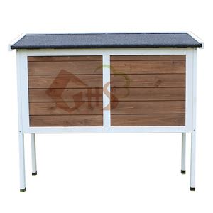 Jaula pequeña de madera para conejos, jaula pequeña de alambre de metal para techo de ASTO, para casa de madera de abeto - Product Image 4