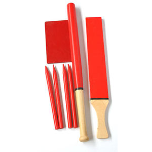 <strong>Rounders</strong> <strong>Set</strong> Wood Cricket Bat <strong>Set</strong> Wooden Cricket Stump Outdoor Game Play - Product Image 1