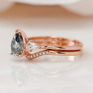 เครื่องประดับเงินแท้ 925 พร้อมเพชรทรงกลม แหวนมอยส์ซาไนต์แบบสั่งทำสำหรับผู้หญิง ดีไซน์ชุบทอง - Product Image 6