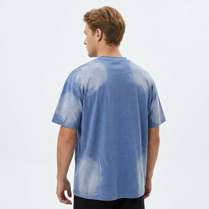 T-shirt Homme Oversize Col Rond Manches Courtes en Coton Pur Tricoté 260g Respirant pour Impression Numérique - Product Image 3