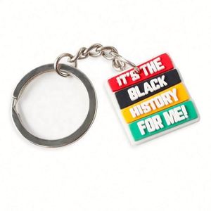 Custom Made Keychain Soft 3D Rubber PVC Key Chain Cartoon Letter Logo PVC Keyring - Product Image 1