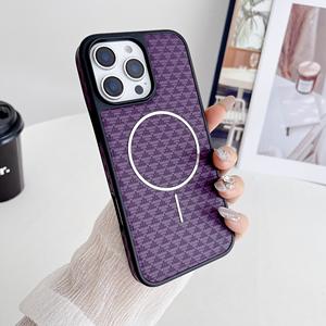 Gran oferta de fundas de teléfono magnéticas Electrop de lujo para iPhone 16 Pro Max 15 <span class=keywords><strong>14</strong></span> Protector de pantalla PC PU cuero OPP bolsa de embalaje - Product Image 4