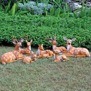 Handgemaakte Tuindecoraties Voor Buiten Levensgrote Dierensculpturen-Panda 'S Van Glasvezel Giraffen Herten En Konijnen In Art-Decostijl - Product Image 4