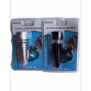 Luz de bicicleta Mixicol Power Beam, lámpara delantera y trasera multiusos con soporte de montaje para seguridad en el ciclismo - Product Image 1