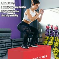Gimnasio Máquina de fitness en casa Caja de salto 4 en 1 Equipo de entrenamiento de combinación de software Cajas de salto progresivas