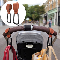 Sangle réglable à boucle auto-agrippante pour poussette, mousqueton, support organisateur de voiture pour bébé