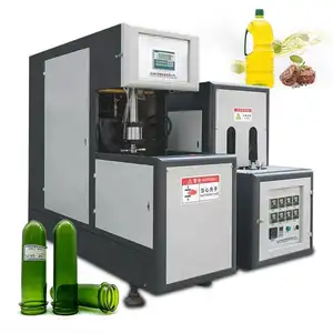 KX-10Lmicrocomputer Semi-Auto Flessenblazer Machine Semi-Automatische Pet Stretch Blaasvormmachine Voor 5-8 Liter Plastic Fles