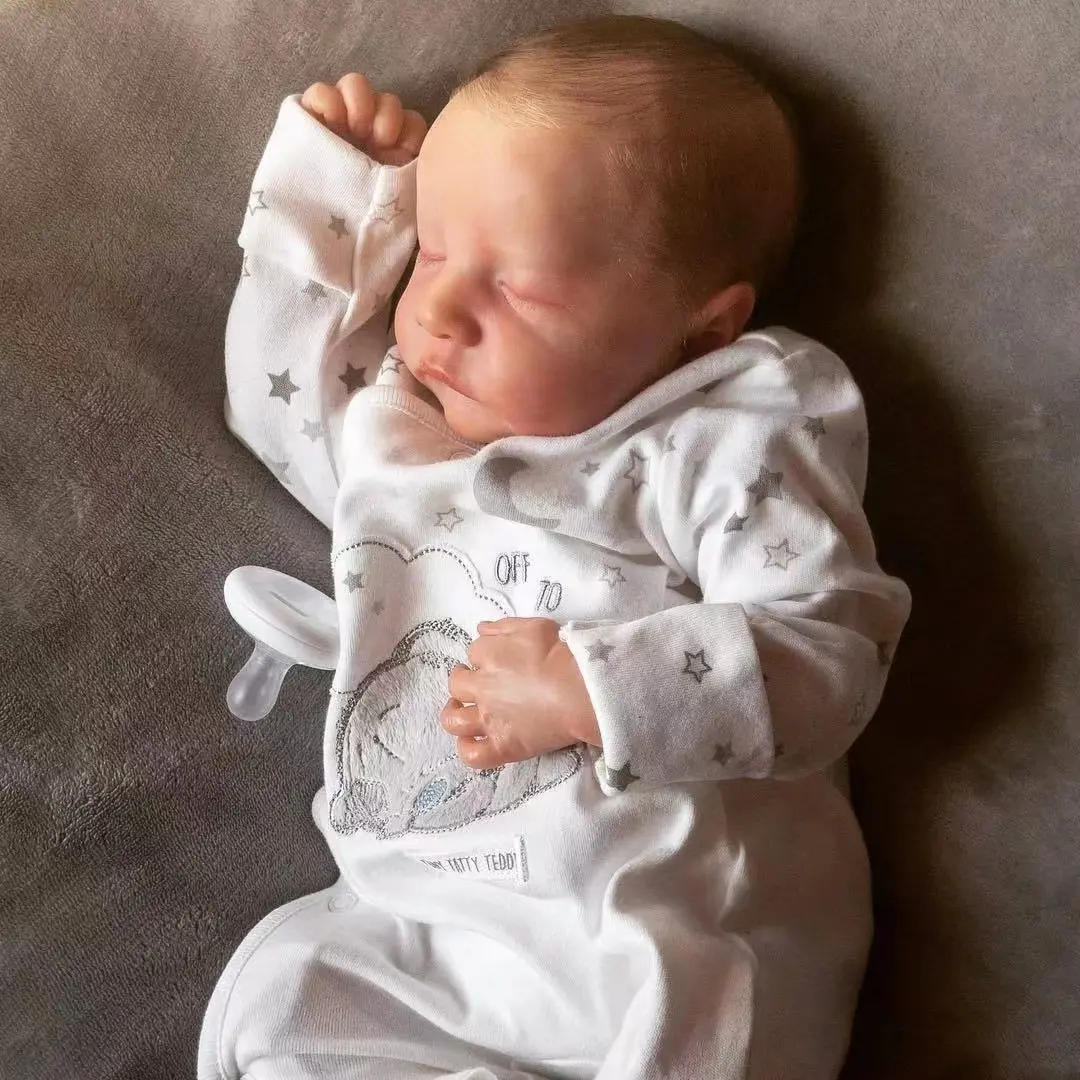 Yeniden doğmuş bebekler bebek silikon yeniden doğmuş bebek gerçekçi el yapımı Reborn tatlı uyku rüyalar küçük çocuk