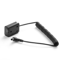 Kit d'alimentation professionnel JZR avec prise DC NP-FW50, câble spiralé + adaptateur pour caméras de cinéma, sans nœuds, 8,4 V externe