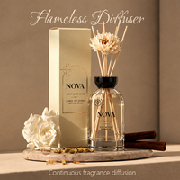 Diffuseur de parfum d'ambiance haut de gamme en verre, senteur fraîche, longue durée, écologique, sans alcool, 200 ml